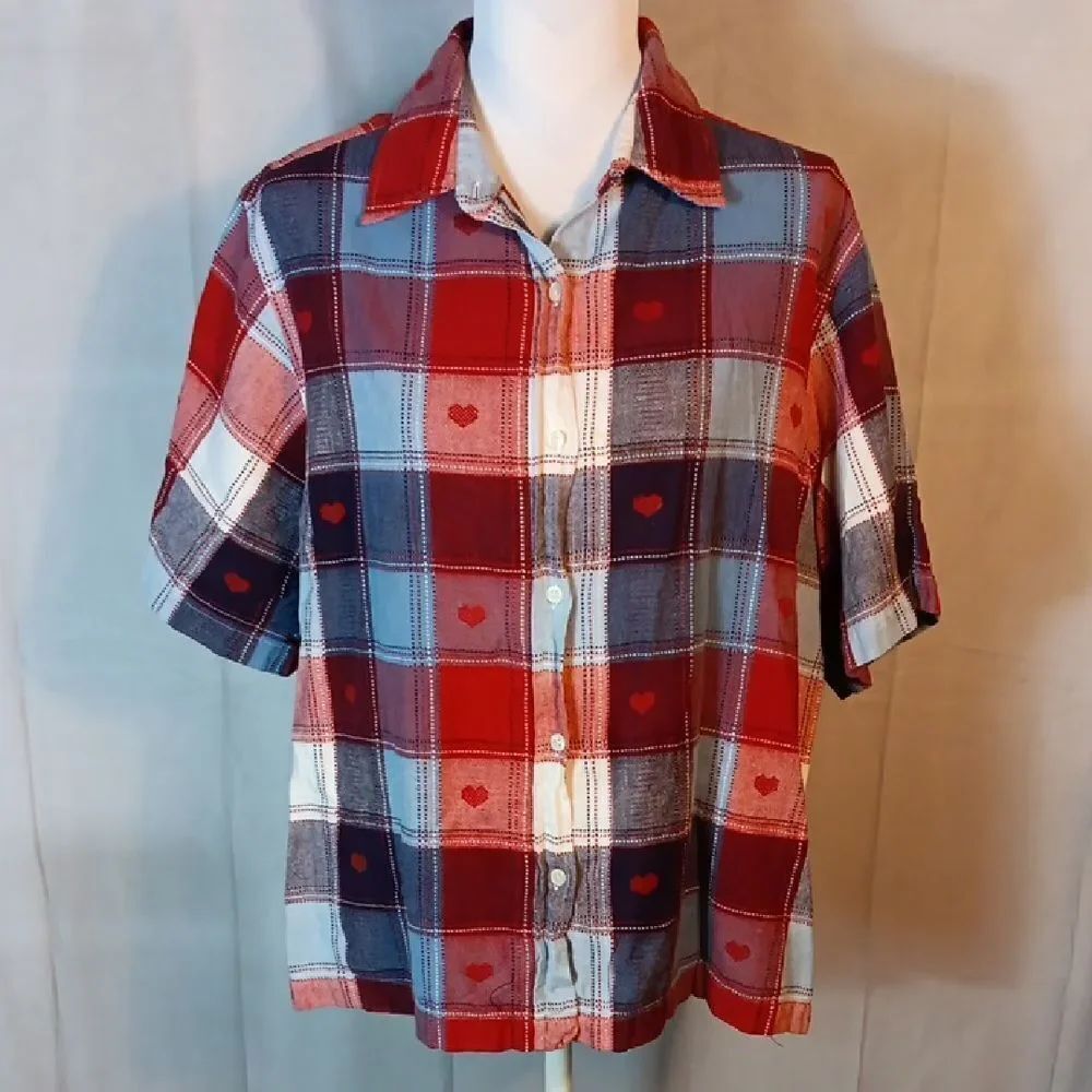 Carolina Blues Plaid Shirt - Red and Blue